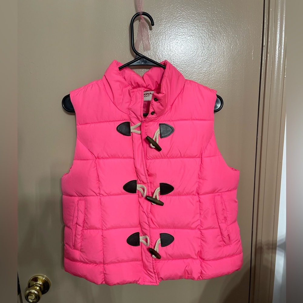 Puffer vest - hot pink